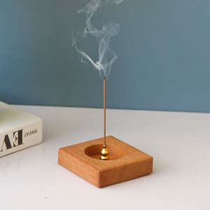 Porta Incienso Clásico de Madera y Latón para el Hogar, Templo, Aromaterapia, Uso Festivo, Bandeja de Incienso Moderna Hecha a Mano para Meditación - Product Image 1