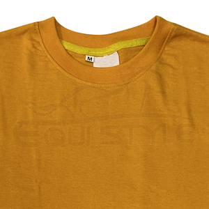 Camiseta Amarilla de Algodón y Poliéster de Secado Rápido, Unisex, Lisa, Informal, al por Mayor - Product Image 4