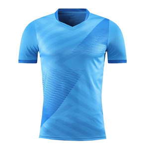 Camiseta de Fútbol para Hombre, Ligera, Transpirable, de Tela Veraniega, con Mangas Cortas, para Entrenamientos y Uso Casual - Product Image 1