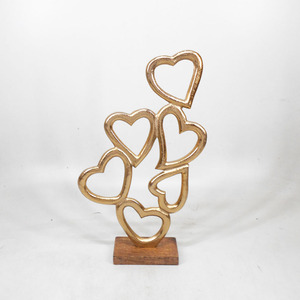 Escultura Metálica Abstracta de Aluminio de Lujo Moderno, Figura Decorativa Hecha a Mano para Consola de Sala de Estar - Product Image 1