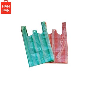 Sacs d'épicerie en plastique avec logo de sac recyclable personnalisé avec poignées fabriqués au Vietnam - Product Image 6