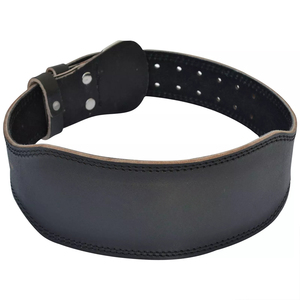 Durable gym leather belt weightlifting waist support bodybuilding heavy lifting fitness strong premium adjustable gear - Product Image 5