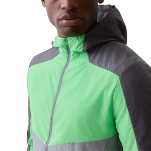 Men's Full Zip <b>Hoodie</b> Windbreaker Jacket with Comfortable Two Pocket Design - Product Image 4