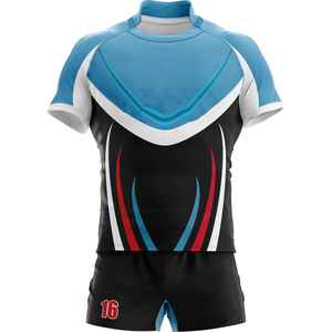 Ensemble Maillot et Short de Rugby en Polyester de Qualité Supérieure 2026 – Personnalisable avec Logo Imprimé, Séchage Rapide, pour Adultes - Product Image 4