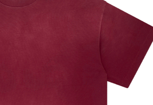 Camisetas de punto personalizadas al por mayor, estilo urbano, de algodón 100% de 280 g/m², cuello redondo, oversize para hombre, lisas, teñidas, transpirables - Product Image 4