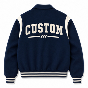 แจ็คเก็ตวาร์ซิตี้ดีไซน์ล่าสุด คุณภาพพรีเมียม ตกแต่งด้วยลายปักแบบ Letterman สไตล์ Preppy ทรงปกติ กันน้ำ กันลม ระบายอากาศได้ดี - Product Image 2