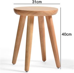Wholesale Traditional Rustic Eco-Friendly Wooden Home <b>Stools</b> and Ottomans Home Decor Chair Vietnam Factory - Product Image 5