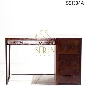 SUREN SPACE Handmade Indian Solid Wood Unique Traditional Study <b>Table</b> Home Apartment Farmhouse Living Room Hotel School Antique - Product Image 3