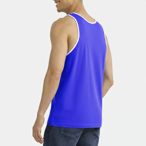 Débardeurs de sport personnalisés en coton pour hommes, grande taille, pour la musculation et le fitness - Product Image 2