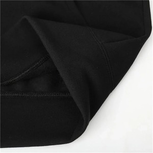 Men's Hooded Zip-Up Sweatshirt Solid Color French Terry Fleece Casual Winter Wear Boxy Fit Regular Sleeve Length Embroidered - Product Image 3