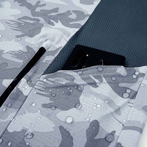 Sweat à capuche camouflage tendance pour homme, idéal pour la pêche en extérieur, séchage rapide, protection UPF 50, en polyester, manches longues, logo frontal - Product Image 4