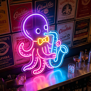 Enseigne au néon personnalisée avec logo, enseigne au néon LED, enseigne lumineuse au néon personnalisée pour la décoration murale des magasins et des entreprises - Product Image 1