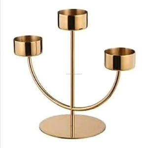 เชิงเทียนโลหะทำจากวัสดุที่มีคุณภาพดีที่สุดสำหรับตกแต่งบ้านโรงแรมร้านอาหาร - Product Image 2