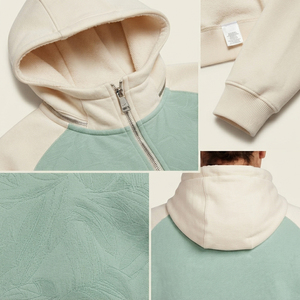 Veste à capuche imprimée pour femme, en molleton French Terry, grande taille, avec fermeture éclair, capuche amovible, poches latérales - Product Image 6
