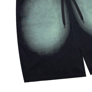 2026 Sun Faded Casual Drop Shoulder Men's Summer <b>Set</b> Made 100%Cotton <b>Knitted</b> Fabric Quick-Dry Eco-Friendly Front Logo 300g Short - Product Image 5