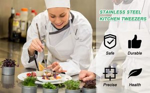 Bulk Dispatch Metal <b>Kitchen</b> Tweezers Cocktail Bartender Cooking Serving <b>Tongs</b> Food Roasting Grabbing Small Objects - Product Image 5