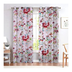 Rideaux sur mesure de style américain pour le salon, la salle à manger et la chambre à coucher Blocs de rideaux occultants imprimés pour portes et fenêtres en vente - Product Image 3