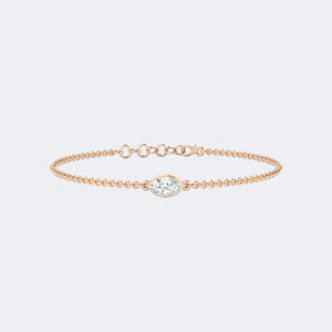 Pulsera con diamantes engastados en bisel Marquise de 0.50 quilates - Product Image 3