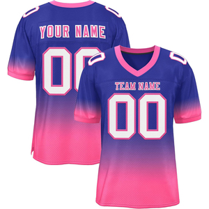 Wholesale American Football Jersey Supplier Polyester Mesh SUBLIMATION Durable Quick Dry Custom Team Name OEM ODM Apparel - Product Image 1