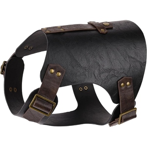 Premium Leather Walking <b>Harness</b> for <b>Dogs</b> with Adjustable Straps, Secure Metal Buckles, and Leash Attachment for Daily Use - Product Image 2
