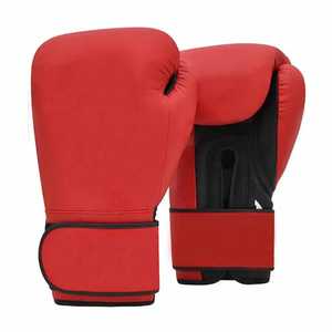 Gants de boxe professionnels en cuir PU avec sangle de poignet réglable, protection UV extensible – Personnalisables pour la gym, le sparring et le fitness - Product Image 4