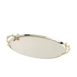 Bandeja de Servicio Metálica Decorativa para Celebraciones Artísticas, Plato para Llevar Comida para Fiestas de Cumpleaños, Aniversarios y Eventos Festivos - Product Image 3