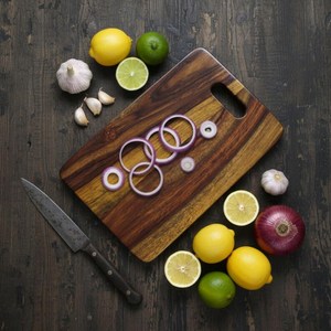 Tabla de Cortar Natural House para Encima del Fregadero, Tabla de Cortar de Madera Maciza de Roble para Preparación de Alimentos Tablero de Cocina Personalizado UO - Product Image 1