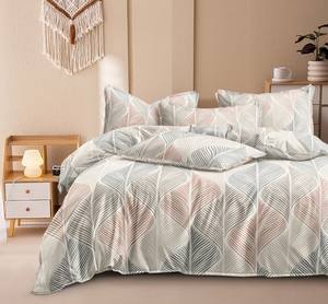 Ensemble de draps rayés de haute qualité 400TC en microfibre résistant à la décoloration avec 2 taies d'oreiller pour usage hôtelier et hospitalier Luxe - Product Image 6