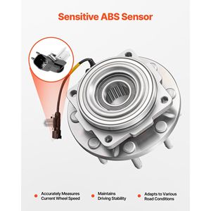 2 roulements de roue avant pour Ford F-250 Super Duty Base King Ranch Lariat Platinum XL Crew Cab Pickup 2016 - Product Image 4