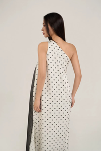 Nouvelle Robe Longue Décontractée en Coton et Polyester, Tissée, à Rayures Droites Teintes, Boutonnée sur le Devant, pour l'Été - Product Image 3