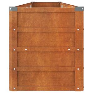Jardinière surélevée en acier Corten rouillé durable 126 x 15,7 x 17,7 po – Pots et jardinières - Product Image 5