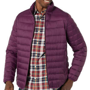 Veste matelassée pour homme, col montant, fermeture éclair, coupe-vent, décontractée, hiver, coupe régulière, 100% polyester - Product Image 4