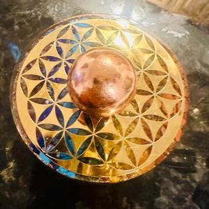 Esfera de cobre puro, bola de cobre decorativa, bola de cobre martillada, orbe de cobre, esfera de metal de cobre, bola decorativa de cobre - Product Image 3