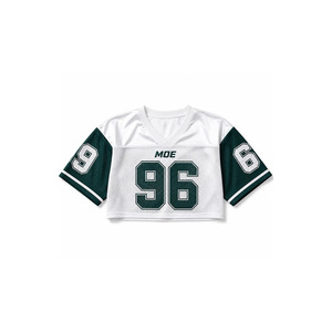 Camiseta Corta Estilo Y2K para Mujer, Jersey de Fútbol Americano Oversize, Venta al Por Mayor, Malla de Poliéster Ligera, Impresión de Letras por Sublimación Personalizada - Product Image 3