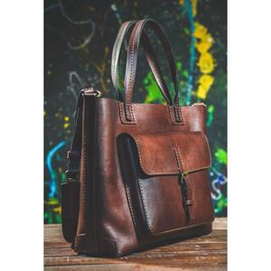 Fashion Accessories Genuine Leather Bags For Women's Custom Brand Logo Printed Fashionable Traditional Style Leather Handbags - Product Image 6