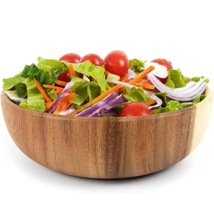 <b>Wooden</b> Luxury Decorative Bowl <b>Rustic</b> <b>Dining</b> <b>Table</b> Decor Handmade Salad Serving Bowl Polished Finish for Wedding - Product Image 1