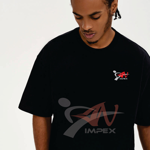 Camisetas de Primera Calidad con Logotipo Personalizado, Camisetas de Algodón Grueso de 280 g/m², Camisetas de Algodón 100% para Hombre, Camisetas Extra Grandes Lisas - Product Image 6