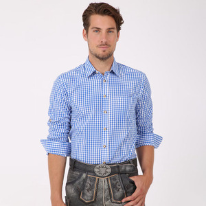 Chemise habillée bavaroise pour homme, Oktoberfest, unie, 100% coton et fibre de bambou, haute qualité, prix bas - Product Image 2