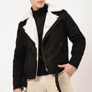 Wholesale Men's <b>Suede</b> Leather Fashion <b>Jacket</b> Custom Colors Latest Design Fur Collar Winter <b>Suede</b> Leather <b>Jacket</b> - Product Image 1