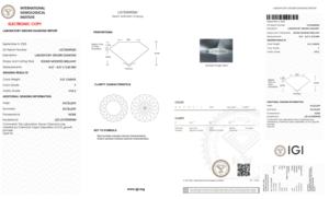 Diamante Cultivado en Laboratorio Ilois de 3.01CT, Corte Brillante Modificado, Color F, Claridad VVS2, Tipo CVD IIa, Certificado IGI para Joyería - Product Image 4