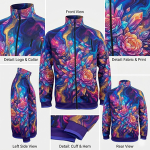 Custom Sublimation Printed <b>Men</b> <b>Track</b> <b>Jacket</b> Bulk Wholesale <b>Mens</b> Football Sublimations <b>Track</b> <b>Jacket</b> - Product Image 6