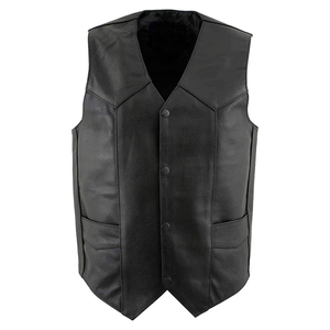 New 2026 Model <b>Men</b> leather <b>Vest</b> for motorcycle travel casual outdoor rugged adventure gear <b>men's</b> <b>vest</b> With OEM Service - Product Image 1