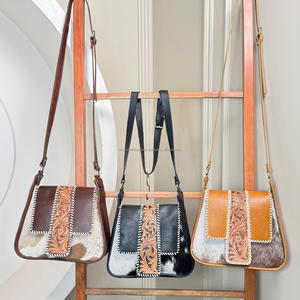 Bolso cruzado de lujo para mujer de cuero de alta calidad a la moda, bolsos de mensajero de estilo de un hombro de piel de vaca genuina - Product Image 5