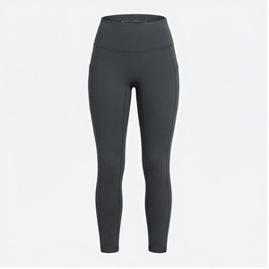 Leggings Deportivos NORTU APPROACH de Cintura Alta, Sin Costuras, Largos, Color Negro Sólido, Elásticos en Cuatro Direcciones, Ropa de Yoga para Mujer - Product Image 1