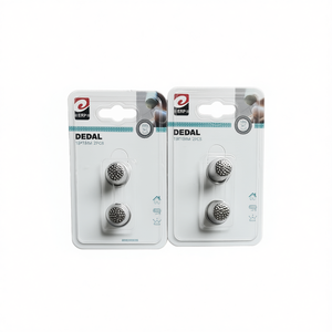 2 piezas DEDAL 18*18mm Capuchón de dedal plateado para costura - Product Image 2