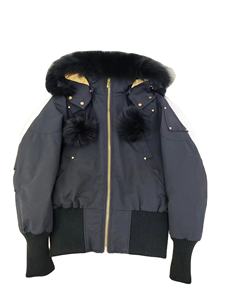 Veste matelassée à capuche en duvet d'hiver pour homme, style vintage personnalisé, imperméable, avec fermeture éclair brodée, coupe courte, solide, 2025 - Product Image 4
