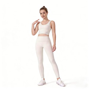 GAF Fashionable Hot Selling Breathable Eco-Friendly Spandex/Polyester High Waist Yoga <b>Exercise</b> 2-Piece Set Comfortable Quick - Product Image 1