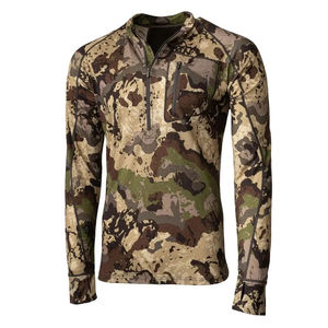 Haut de sport respirant à manches longues pour homme, avec fermeture éclair 1/4, anti-humidité, idéal pour la chasse, la randonnée et les activités de plein air - Product Image 1