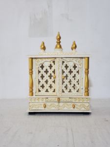 Temple en bois blanc à suspendre au mur, décoration murale, 15x8x18 pouces, pour la maison ou le bureau - Product Image 6