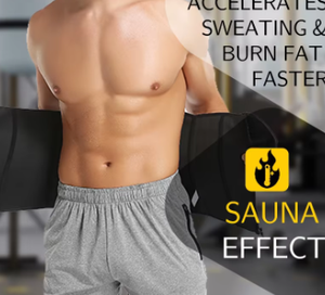 Faja Reductora de Cintura para Hombre, Moldeador Corporal de Neopreno para Pérdida de Peso, Cinturón de Sudoración para Abdomen con Correas Ajustables y Cierre de Gancho y Bucle - Product Image 4